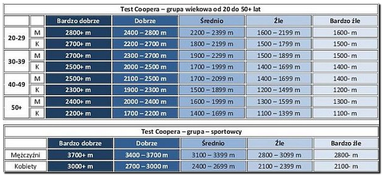 tabelka ze strony http://testcoopera.pl/